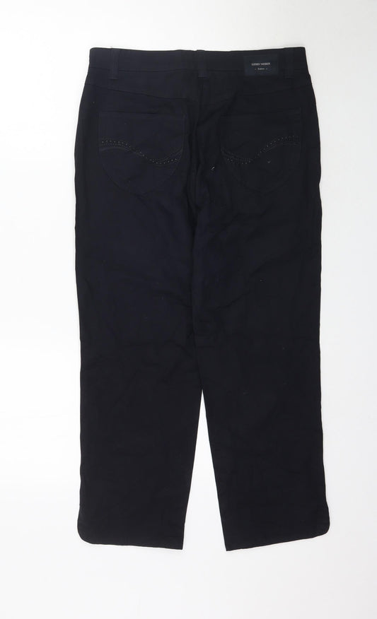 Gerry Weber Womens Black Straight Jeans Size 12 L26 in