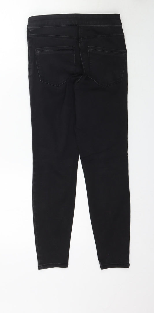 Matalan Womens Black Denim Skinny Jeans Size 8 L25 in