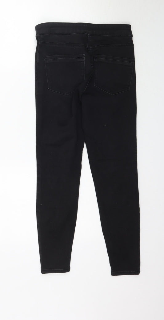 Papaya Womens Black Denim Skinny Jeans Size 8 L25 in