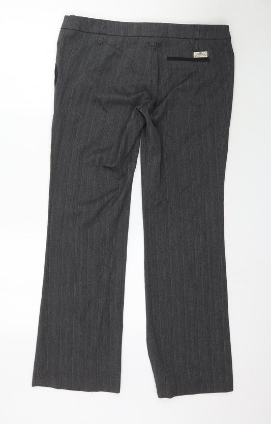 River Island Womens Grey Trousers Size 14 L31 in