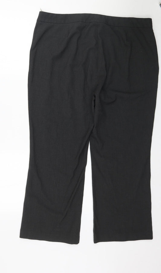 Marks and Spencer Womens Grey Trousers Size 18 L27 in