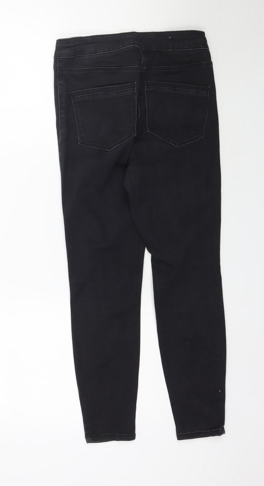 Matalan Womens Black Denim Skinny Jeans Size 8 L25 in