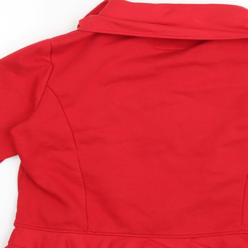 Per Una Womens Red Jacket Coat Size L