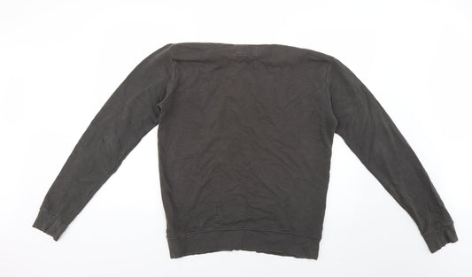 Twisted Soul Mens Brown Pullover Jumper Size M