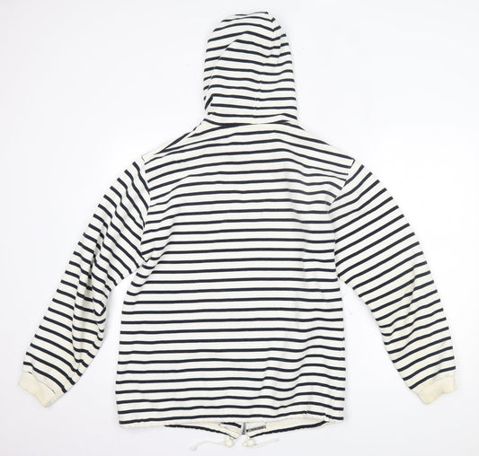 Rayar Womens White Striped Jacket Size M
