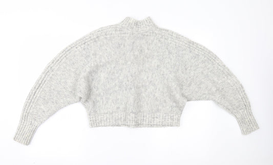 New Look Womens Grey Pullover Jumper Size M