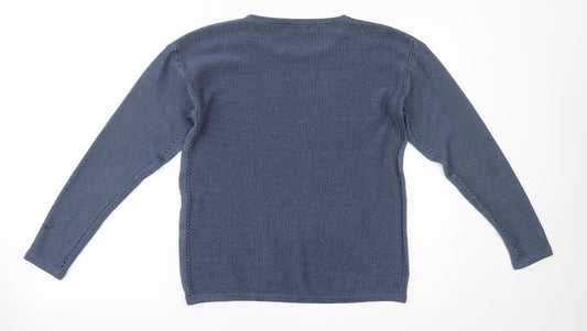 Autograph Womens Blue Pullover Jumper Size 12