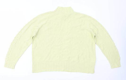 Country Casuals Womens Yellow Basic Blouse Size L