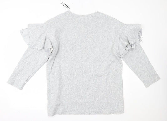 H&M Womens Grey Pullover Sweatshirt Size S