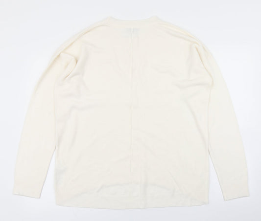 The Collection Womens Ivory Knit Pullover Jumper Size 14