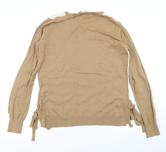 NEXT Womens Brown Knit Pullover Jumper Size 10