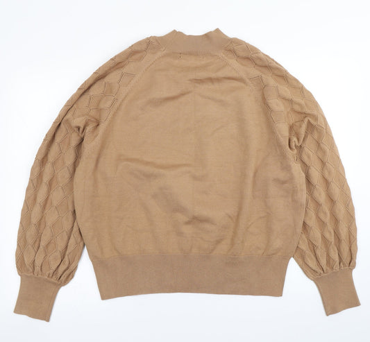 Peacocks Womens Brown Knit Pullover Jumper Size XL