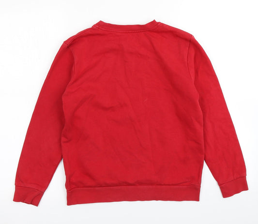 George Boys Red Pullover Sweatshirt Size 10-11 Years