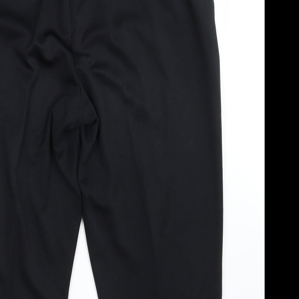 BM Collection Womens Black Dress Pants Trousers Size 18 L25 in