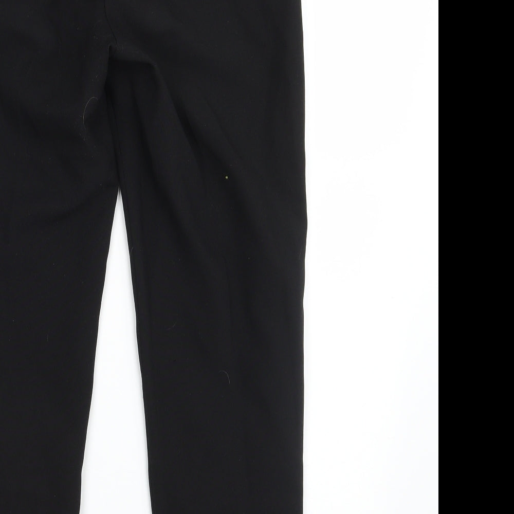 Peacocks Womens Black Trousers Size 8 L27 in