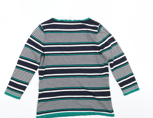 CC Womens Multicoloured Striped Pullover Sweatshirt Size M