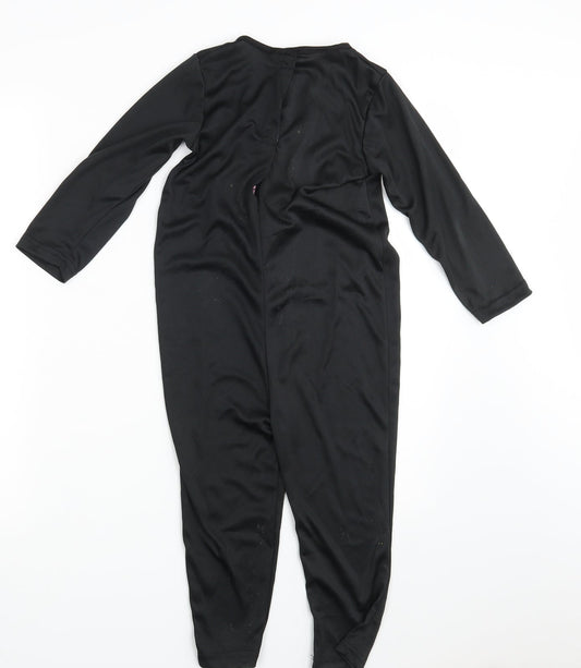 Preworn Girls Black Animal Print Coverall One-Piece Size 2-3 Years L14 in - Halloween