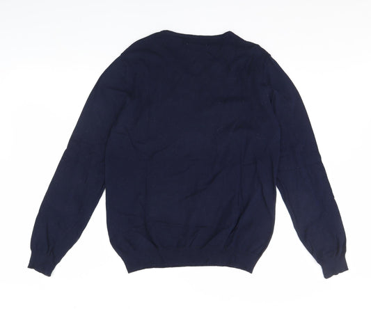 Nutmeg Mens Blue Pullover Jumper Size M