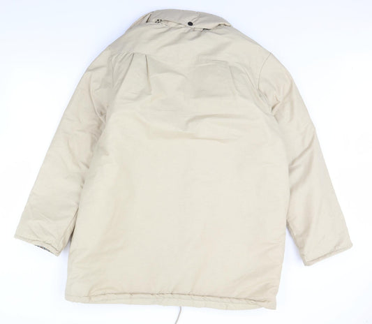 Preworn Womens Beige Rain Coat Coat Size 18