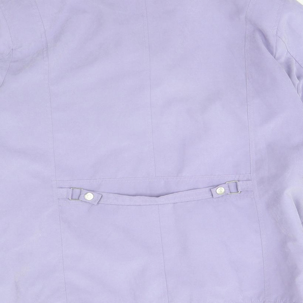 Preworn Womens Purple Jacket Coat Size 16