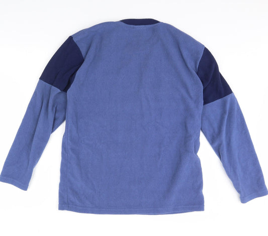 Harvery james Mens Blue Fleece Pullover Jumper Size L