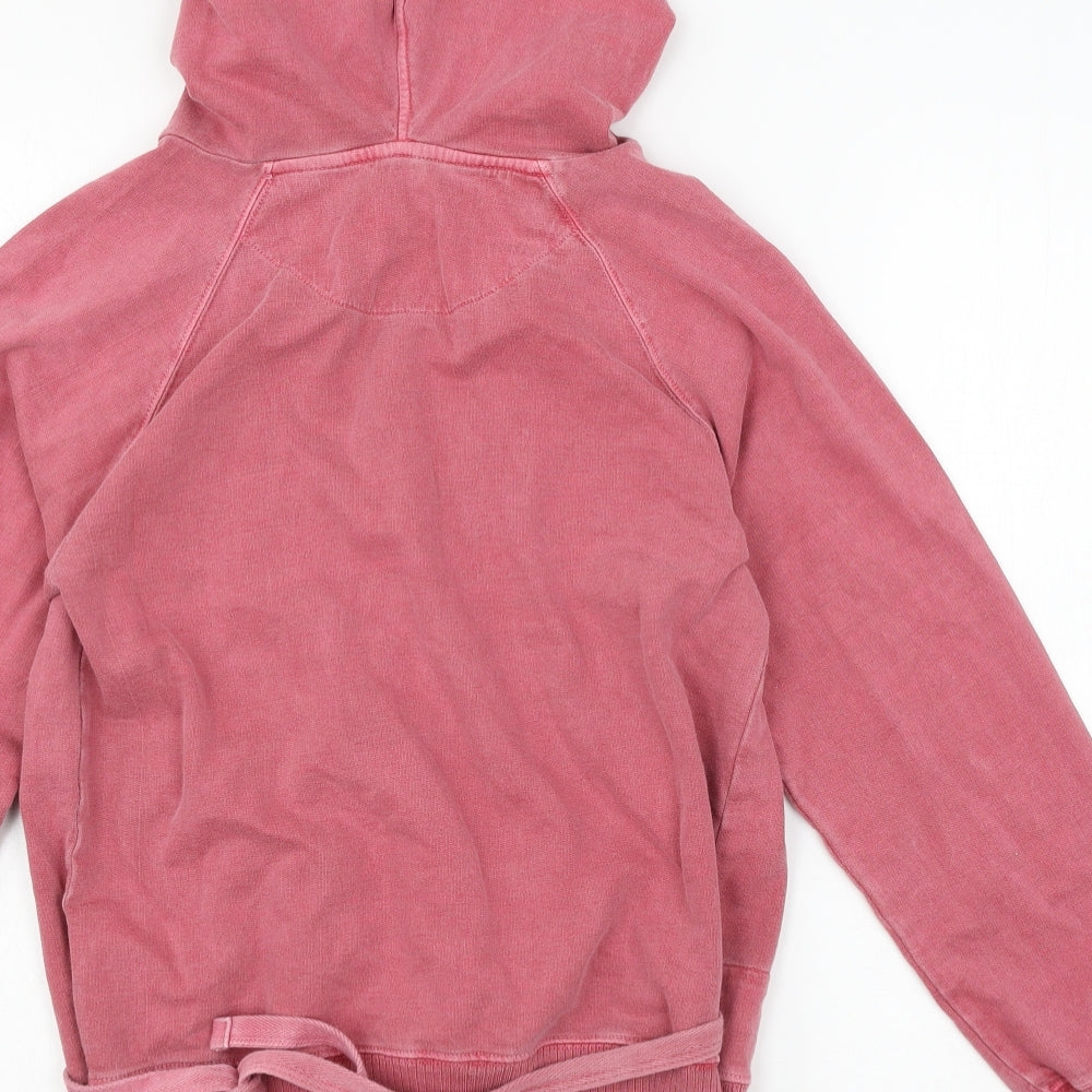 WOMbat Mens Pink Jersey Pullover Hoodie Size S