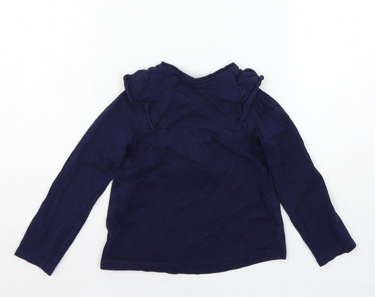 Mothercare Boys Blue Jersey Basic T-Shirt Size 4-5 Years