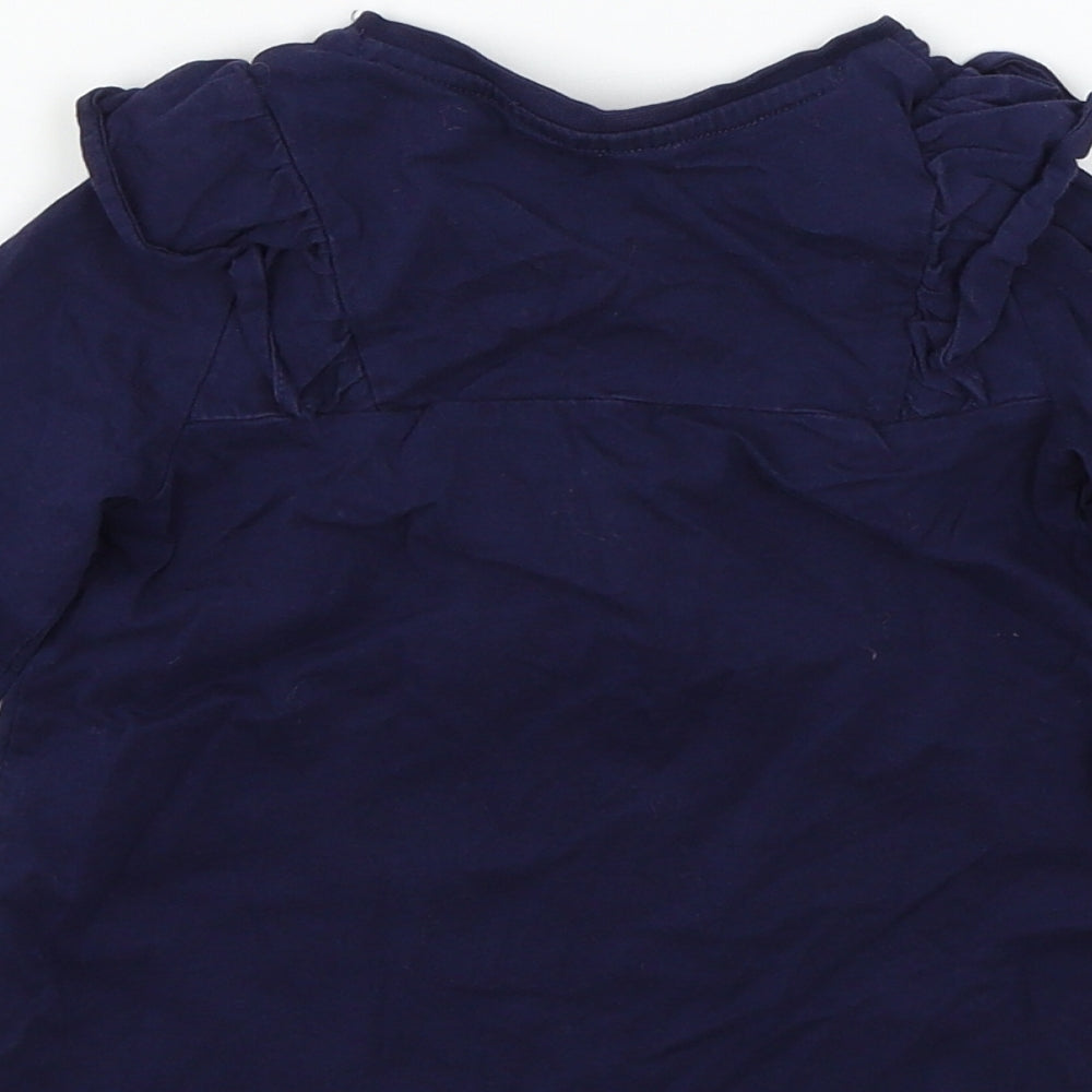 Mothercare Boys Blue Jersey Basic T-Shirt Size 4-5 Years