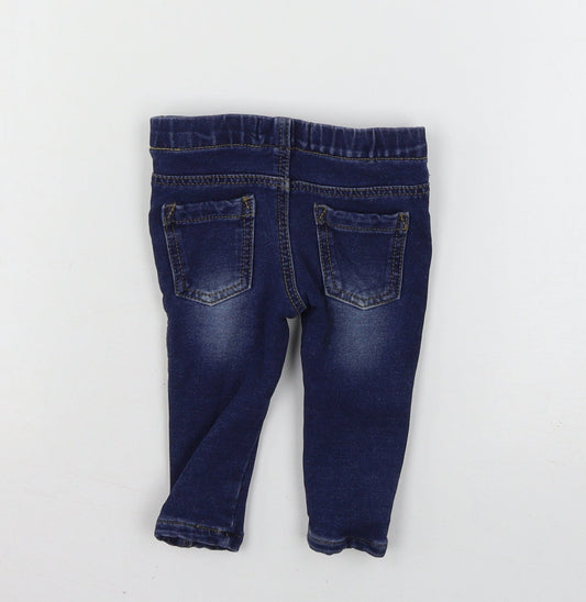 Primark Baby Blue Denim Pedal Pusher Jeans Size 6-9 Months