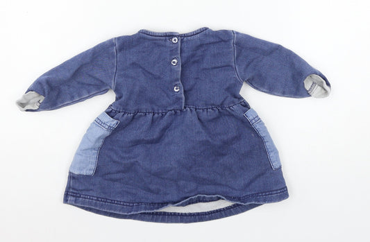 NEX Boys Blue Jersey Skater Dress Size 3-6 Months