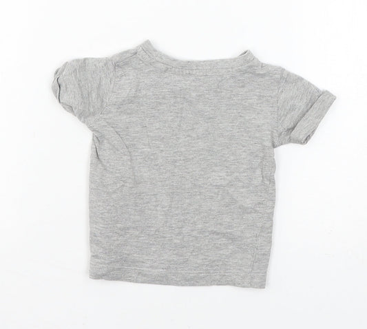 NEXT Boys Grey Jersey Basic T-Shirt Size 3-6 Months
