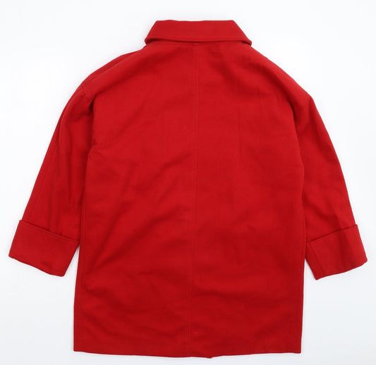 Nicole Womens Red Jacket Coat Size XL