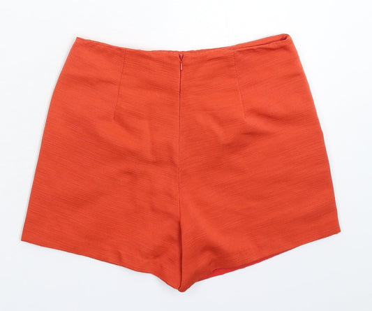 Topshop Womens Orange Mini Skort Size 6