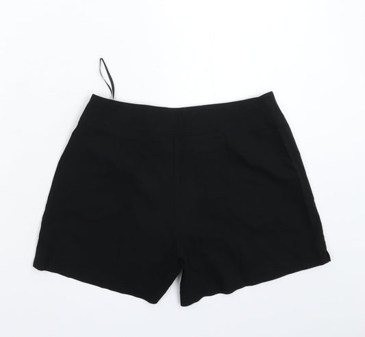 BHS Womens Black Hot Pants Shorts Size 8