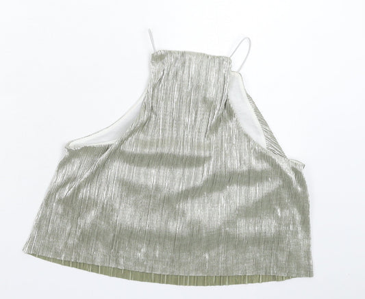 ASOS Womens Silver Basic Tank Size 8