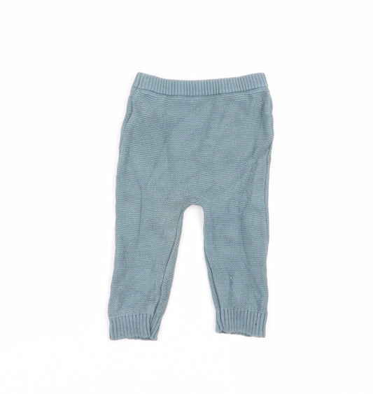 F&F Boys Green Jogger Trousers Size 3-6 Months