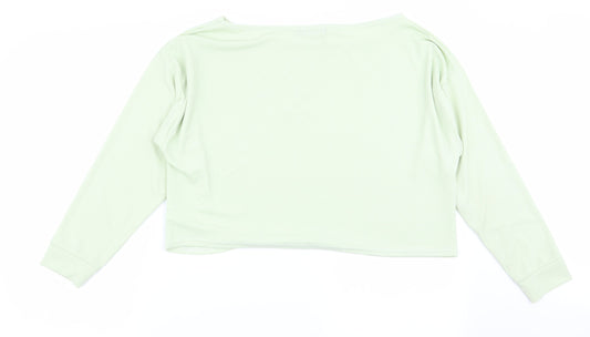 nastygal Womens Green Basic T-Shirt Size 12