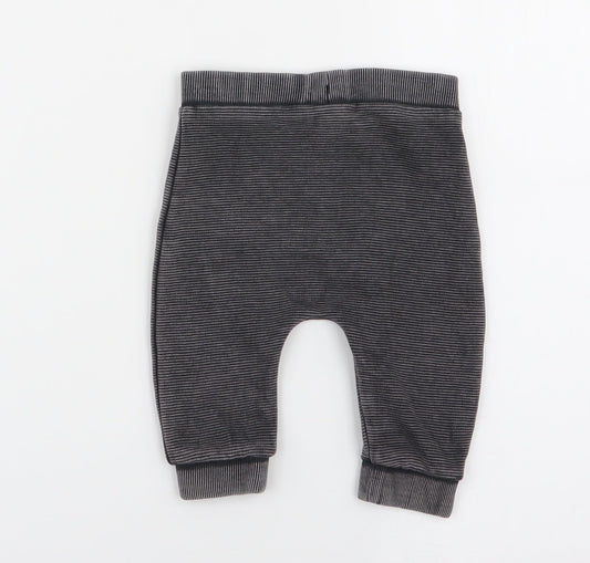 fred and flo Boys Multicoloured Striped Jogger Trousers Size 3-6 Months