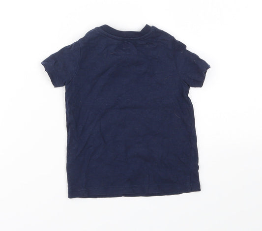 F&F Boys Blue Basic T-Shirt Size 6-9 Months