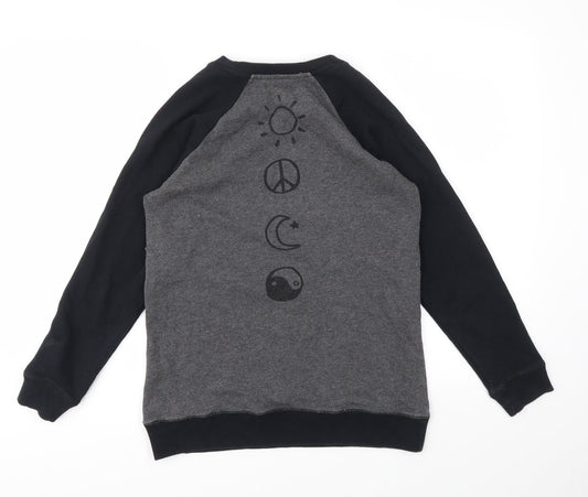 Kendall And Kylie Womens Grey Pullover Jumper Size XS