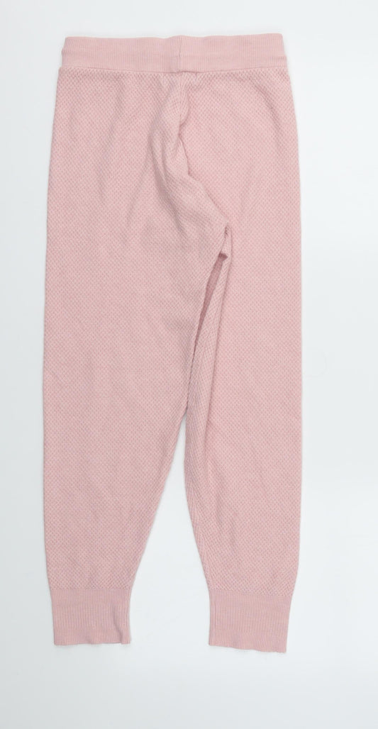 M&S Womens Pink Capri Trousers Size XS L25 in - stretch waistband