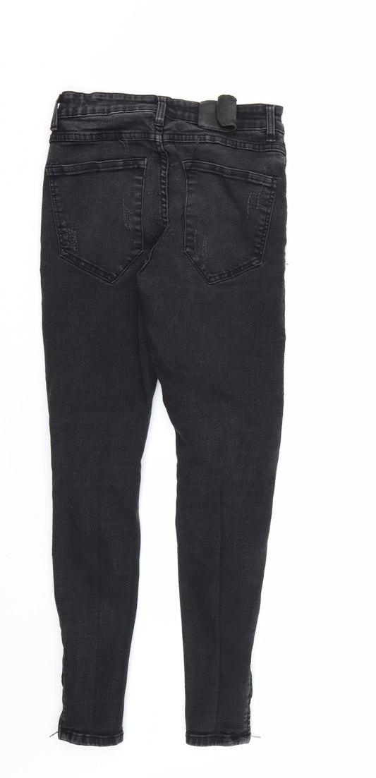 Asylum denim Womens Black Skinny Jeans Size 30 L27 in