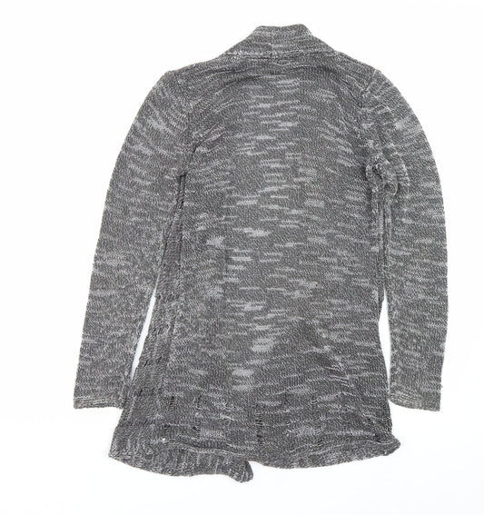 Per Una Womens Grey Cardigan Jumper Size 8