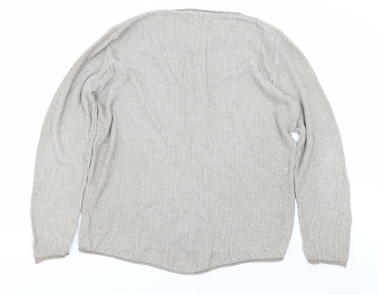 River Island Womens Beige Pullover Jumper Size M