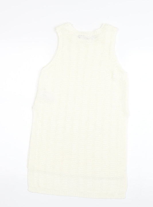 New Look Womens Beige Basic Tank Size 8