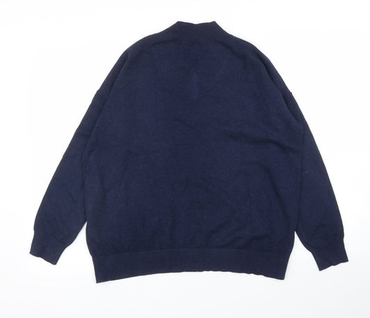 M&S Mens Blue Pullover Jumper Size M