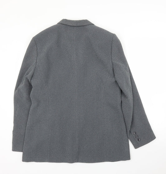Gerry Weber Womens Grey Jacket Blazer Size 14