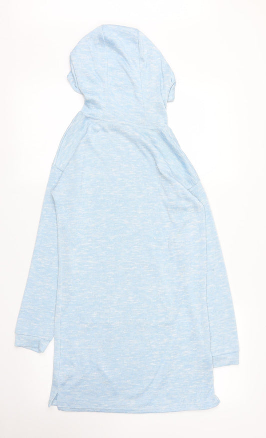 Nutmeg Girls Blue Tunic Hoodie Size 12 Years