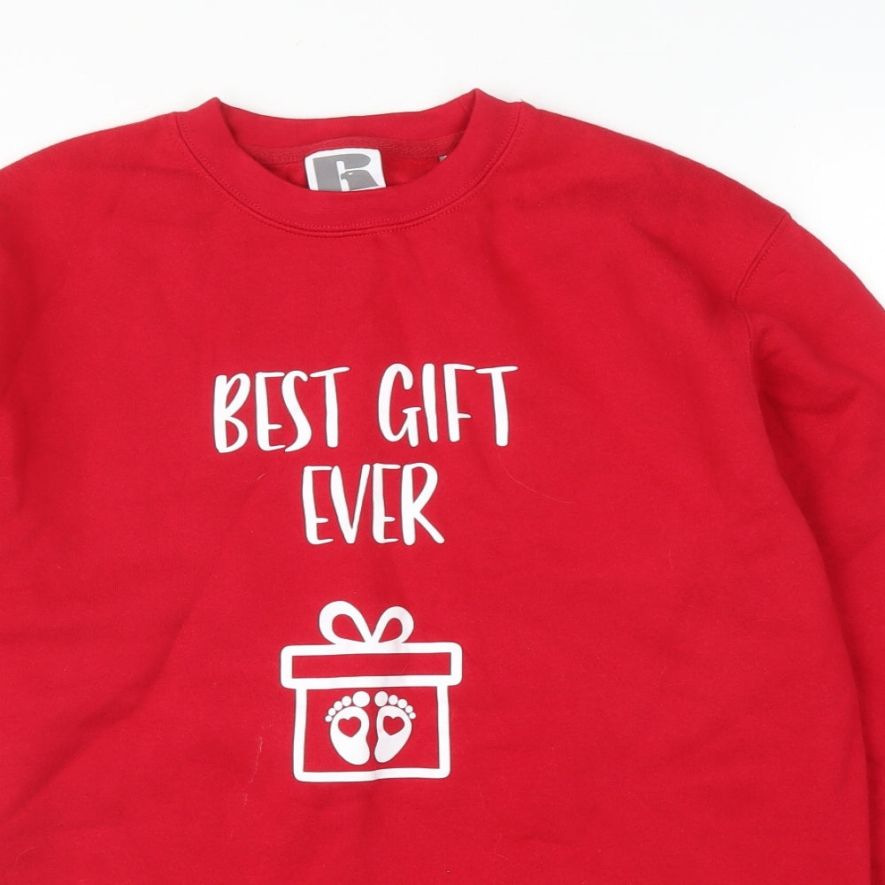 Russell Womens Red Pullover Jumper Size S
