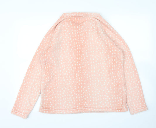 Dorothy Perkins Womens Pink Polka Dot Pullover Jumper Size M - PJ top